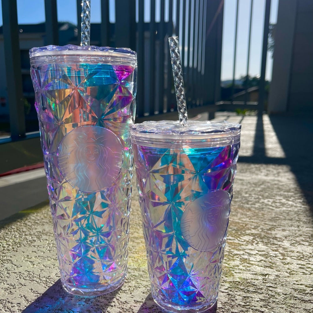 Starbucks Iridescent Prism Tumbler set
